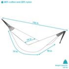 Alternate image 3 for Sunnydaze Heavy-Duty Handwoven  XXL Mayan Family Hammock with Thick Cord - 625 lb Weight Capacity - Blue