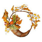 Alternate image 0 for Northlight Fall Leaves, Berries and Pumpkins Artificial Thanksgiving Cornucopia Wreath - 18-Inch, Unlit
