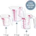 Alternate image 1 for Chef Pomodoro 3-Piece Measuring Cup Set, 1L / 500mL / 250 mL