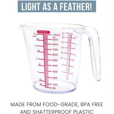 Chef Pomodoro 3-Piece Measuring Cup Set, 1L / 500mL / 250 mL. View a larger version of this product image.