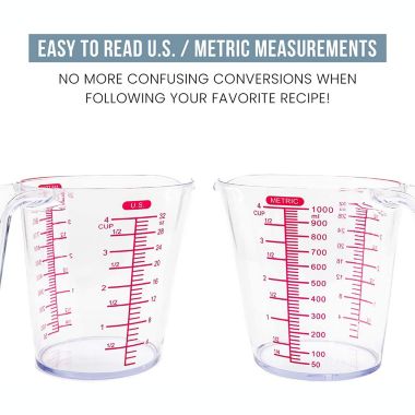 Chef Pomodoro 3-Piece Measuring Cup Set, 1L / 500mL / 250 mL. View a larger version of this product image.
