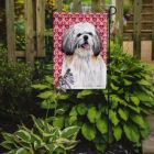Alternate image 1 for Caroline's Treasures Shih Tzu Hearts Love and Valentine's Day Portrait Flag Garden Size 11.25 x 15.5