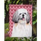 Alternate image 2 for Caroline's Treasures Shih Tzu Hearts Love and Valentine's Day Portrait Flag Garden Size 11.25 x 15.5