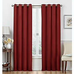 Regal Home 2 Pack  Regal Home 100% Blackout Grommet Top Hotel Curtains - 52 in. W x 84 in. L, Burgundy