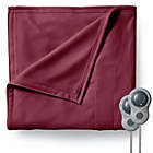 Alternate image 0 for Sunbeam King Size Electric Fleece Heated Blanket in Garnet with Dual Zone