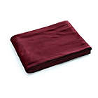 Alternate image 1 for Sunbeam King Size Electric Fleece Heated Blanket in Garnet with Dual Zone