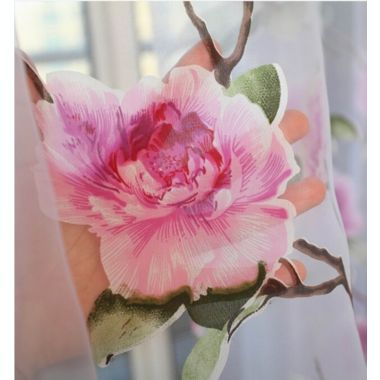 Dolce Mela Home Decorative Window Sheer Curtain Panel, Paris. View a larger version of this product image.