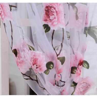 Dolce Mela Home Decorative Window Sheer Curtain Panel, Paris. View a larger version of this product image.