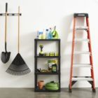 Alternate image 1 for Gracious Living 4 Shelf Fixed Height Solid Light Duty Resin Storage Unit