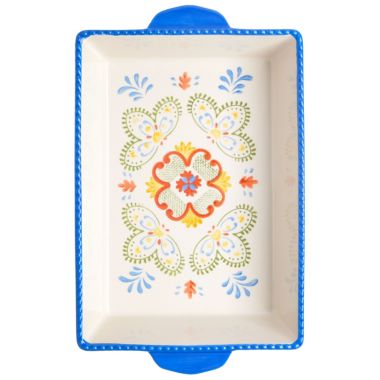 Laurie Gates Tierra Hand Painted Stoneware 6 Piece Bakeware Set. View a larger version of this product image.