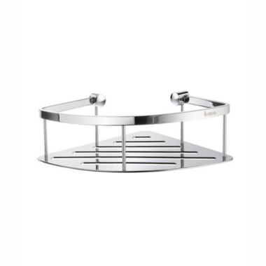 Smedbo Sideline Round Front Corner Basket Polished Chrome. View a larger version of this product image.