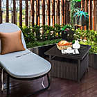 Alternate image 1 for Costway-CA Outdoor Patio Rattan Wicker Steel Side Deck Table