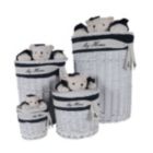 Alternate image 0 for Old Modern Handicrafts Decorative Oval Willow Storage Baskets Bear Design - Set of 4