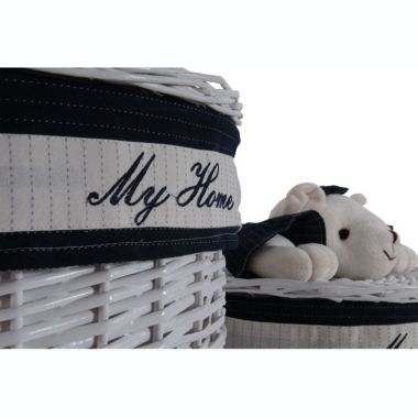 Old Modern Handicrafts Decorative Oval Willow Storage Baskets Bear Design - Set of 4. View a larger version of this product image.