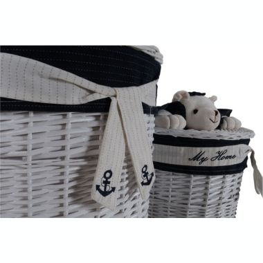 Old Modern Handicrafts Decorative Oval Willow Storage Baskets Bear Design - Set of 4. View a larger version of this product image.