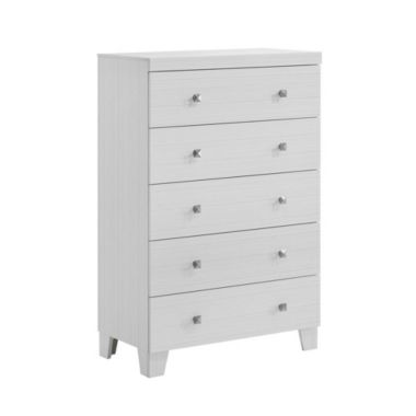 Elements Picket House Furnishings Icon 5-Drawer Chest in White. View a larger version of this product image.