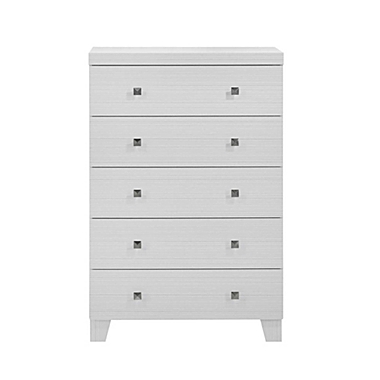 Elements Picket House Furnishings Icon 5-Drawer Chest in White. View a larger version of this product image.