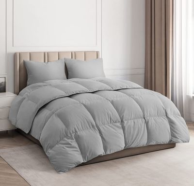 CGK Unlimited Goose Down Alternative Comforter - Full - Light Gray