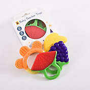Uncle Wu Teething Toys Set of 4, Freezer Safe Soothing Teether Set for 3-12 Months