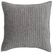 Kosas Home Dimitry 100% Rayon Velvet Gray Euro Sham By Kosas Home
