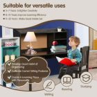 Alternate image 1 for Slickblue Kids Desk and Chair Set Study Writing Desk with Hutch and Bookshelves-Brown