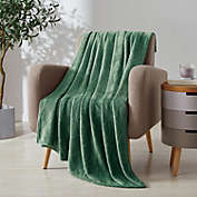 Kate Aurora Ultra Plush Contemporary Geometric Hypoellergenic Accent Throw Blanket - 50 in. W x 60 in. L - Hunter Green
