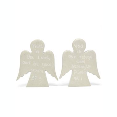 Global Crafts Set of 2 Angel Devotional Tokens with Psalm Inscriptions. View a larger version of this product image.