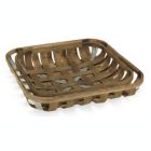 Alternate image 3 for Cheungs Decorative S/2 Square Woven Tobacco Basket With Metal Accent