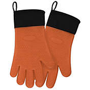 Doftfunkia silicone pinch holder mitts ikea kitchen gloves green orange set of 2 