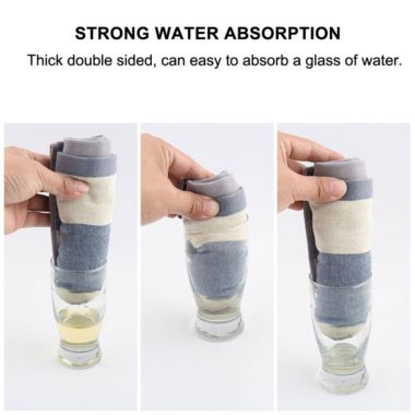 PiccoCasa Classic Cotton Kitchen Dish Colths Set of 6, Absorbent Dishclothes, Drying Cloths for Home Cooking, Big Buffalo Gingham, Mixed Color. View a larger version of this product image.