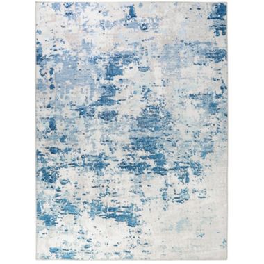 Homefires Decorative Indoor/Outdoor Accent Rug Blue Ice - 3' X 5'. View a larger version of this product image.