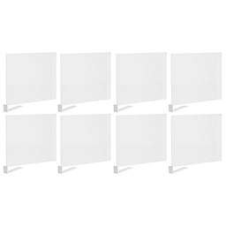 mDesign Plastic Shelf Dividers with Clip Attachment for Closets