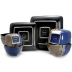 Alternate image 1 for Elama Uptown Loft 16 Piece Double Bowl Stoneware Dinnerware Set with Service for 4