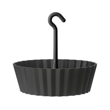 Tree Nest (#122647) Sunny Hanging Lace Pattern Planter Round, Anthracite - 12&reg;. View a larger version of this product image.