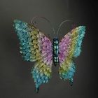 Alternate image 2 for Things2Die4 Set of 2 Multicolor Metal Butterfly Wall Decor Outdoor Indoor Hanging Sculptures