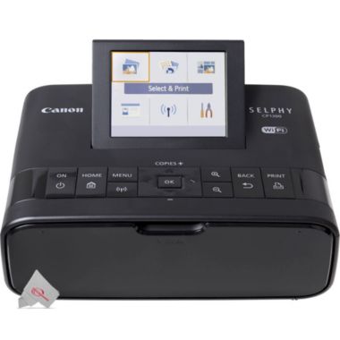 Canon Selphy CP1300 Photo Printer Black with Canon RP-108 Color Ink and Paper Set. View a larger version of this product image.