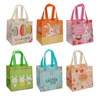 Department Store 3PCS Easter Gift Bags - Bunny Easter Non-Woven Tote Bags With Handles For Holiday Party Supplies. View a larger version of this product image.