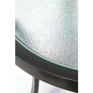 Garden Elements Bellevue 20 Round Glass Top Table. View a larger version of this product image.