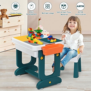 Costway 5 in 1 Kids Activity Table Set. View a larger version of this product image.