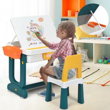 Costway 5 in 1 Kids Activity Table Set. View a larger version of this product image.