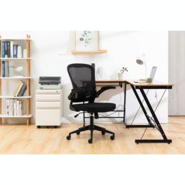 LeisureMod Newton Mesh Office Chair - Black. View a larger version of this product image.