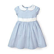 Hope & Henry Baby Seersucker Peter Pan Collar Dress (Blue Seersucker, 18-24 Months)