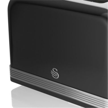 Swan 2 Slice Retro Toaster Black. View a larger version of this product image.