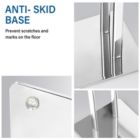 Alternate image 3 for Juvale Towel Rack Towel Stand, 2 Parallel Arm, Freestanding with Weighted Base, Chrome Metal