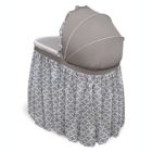 Alternate image 3 for Badger Basket Co. Wishes Oval Bassinet - Full Length Skirt - Gray/Lantern