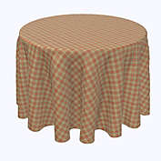 Fabric Textile Products, Inc. Round Tablecloth, 100% Polyester, 90" Round, Thanksgiving Retro Tartan Plaid