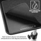 Alternate image 2 for Saloniture Rolling Salon Aluminum Instrument Tray - Portable Hair Stylist Trolley with Accessory Caddy and Mat