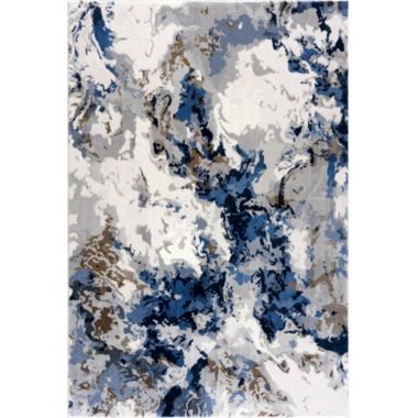 Abani Rugs Regal REG100A Grey Blue Transitional Abstract Area Rug. View a larger version of this product image.