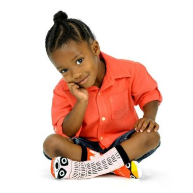 RACCOON & CARDINAL PALS SOCKS ~ KIDS SIZE. View a larger version of this product image.