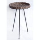 Alternate image 1 for TX USA Zola Resin Wicker Decorative End Table - Black